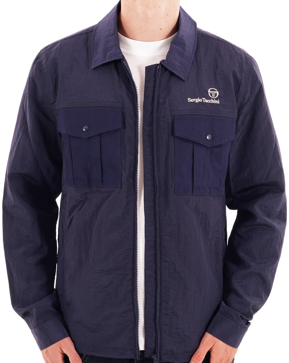 Sergio Tacchini Luciano Shacket Navy Blue