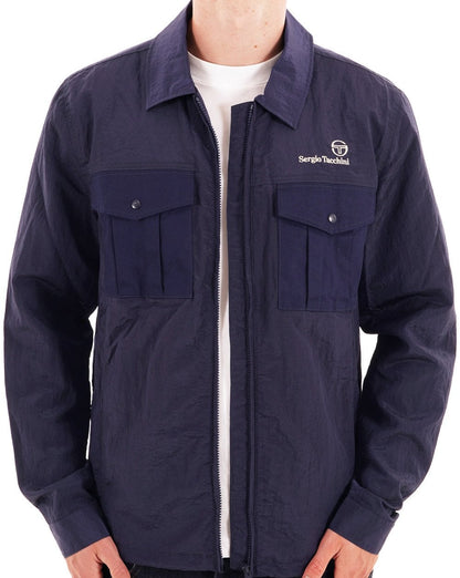 Sergio Tacchini Luciano Shacket Navy Blue