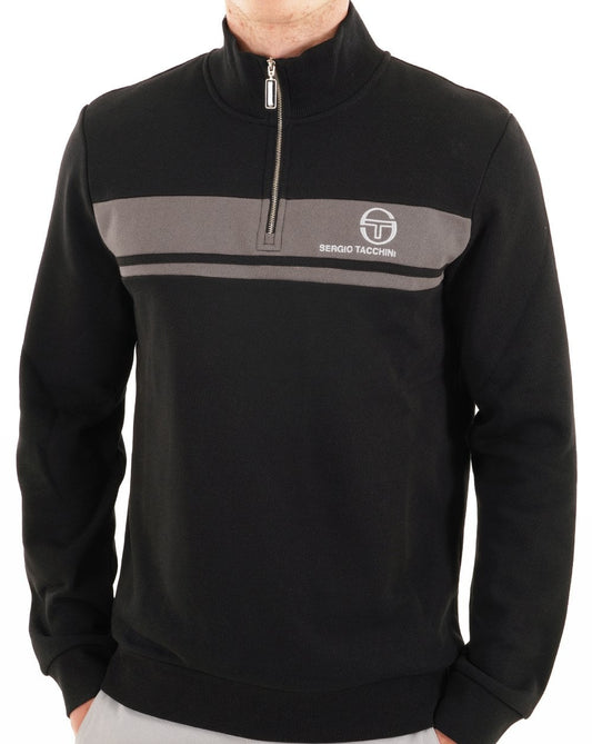 Sergio Tacchini Sergio Tacchini Masters 1/4 Zip Sweat Black