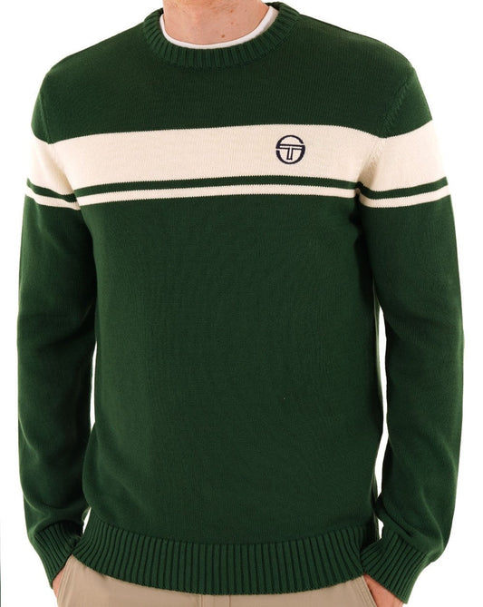 Sergio Tacchini Sergio Tacchini Masters Crew Knit Green