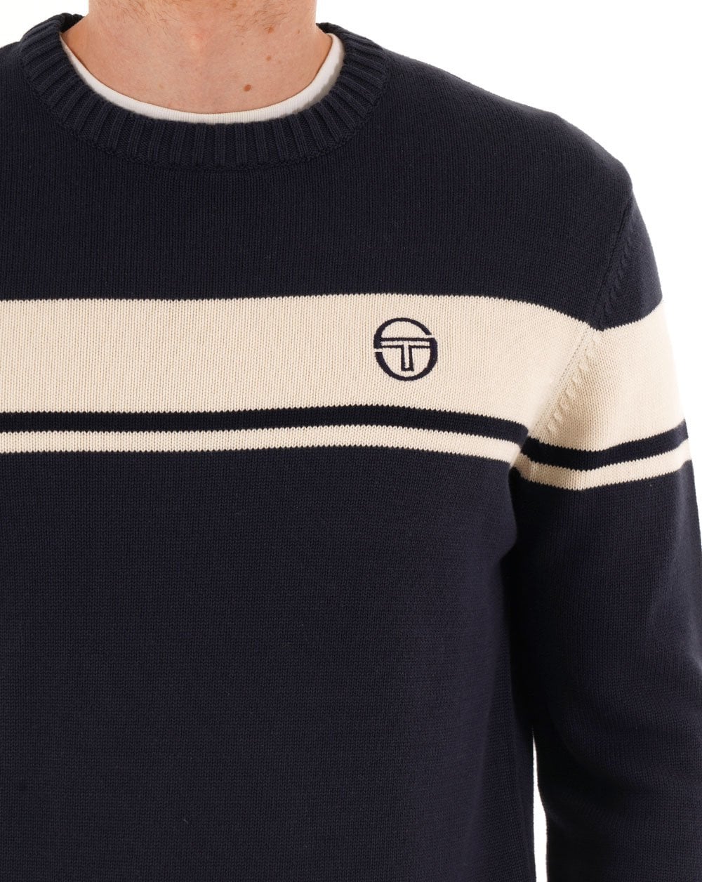 Sergio Tacchini Masters Crew Knit Navy