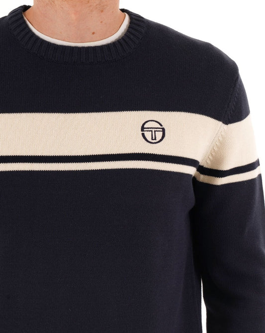 Sergio Tacchini Sergio Tacchini Masters Crew Knit Navy