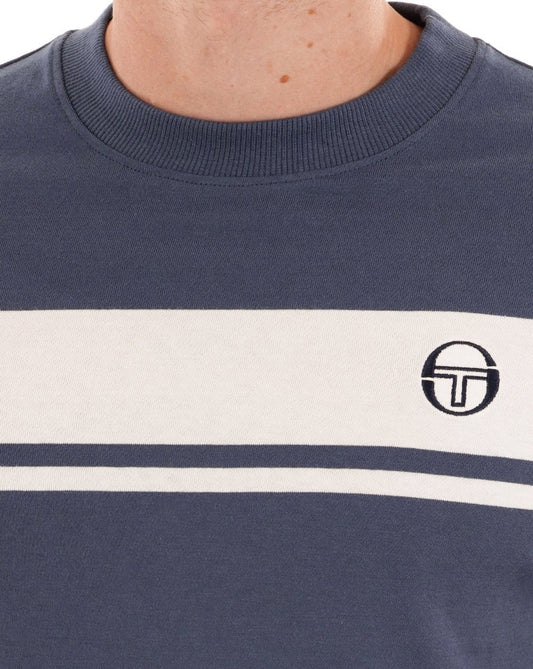 Sergio Tacchini Sergio Tacchini Masters T Shirt Vintage Navy Gardenia