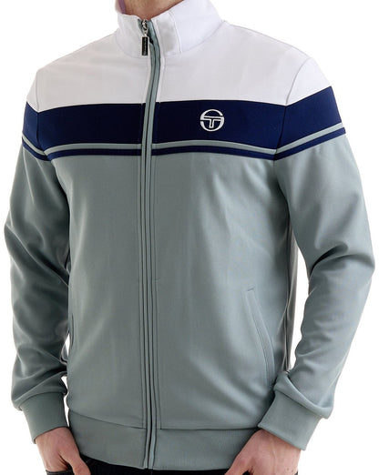 Sergio Tacchini Masters Track Top White Blue-Grey