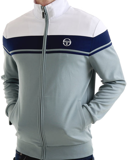 Sergio Tacchini Masters Track Top White Blue-Grey