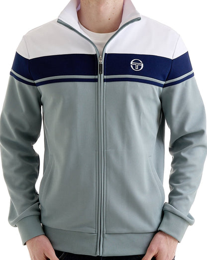 Sergio Tacchini Masters Track Top White Blue-Grey
