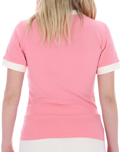 Sergio Tacchini Miss Masters Fitted Tee Pink/Gardenia