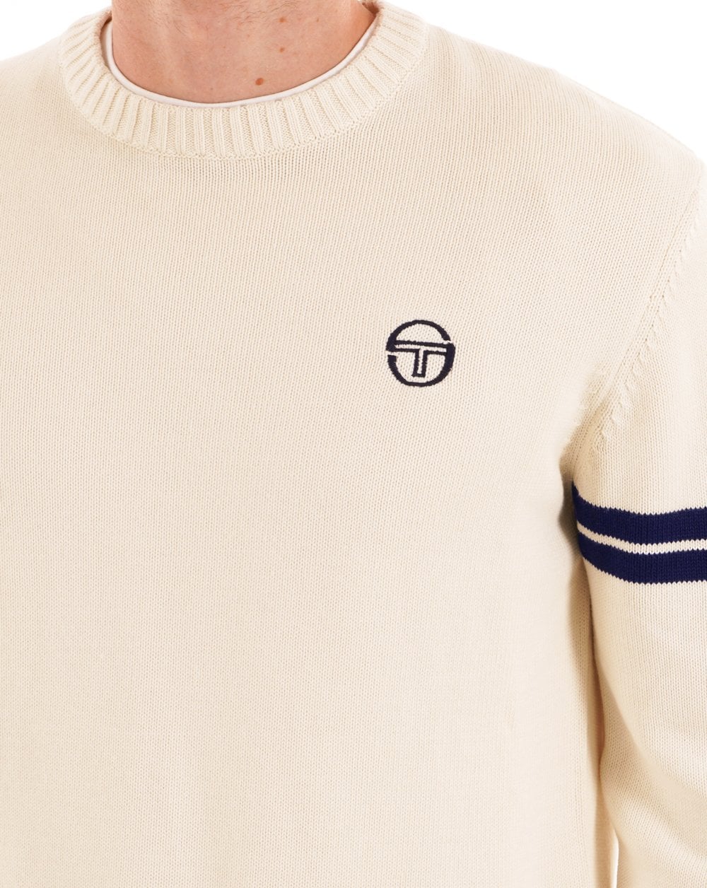 Sergio Tacchini New Orion Knit Jumper Gardenia