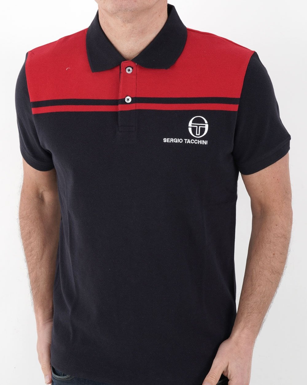 Sergio Tacchini New Young Line Polo Shirt Navy/Red