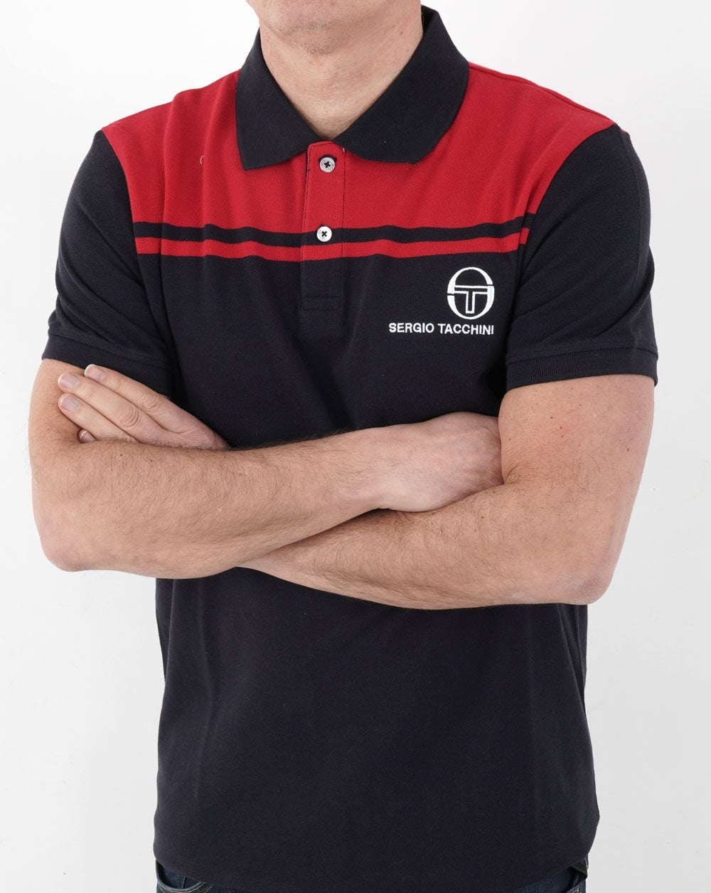 Sergio Tacchini New Young Line Polo Shirt Navy/Red