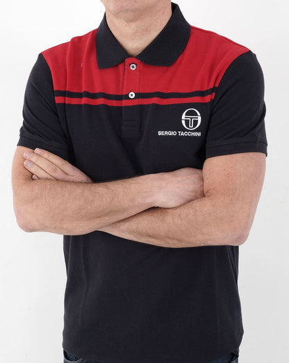 Sergio Tacchini New Young Line Polo Shirt Navy/Red