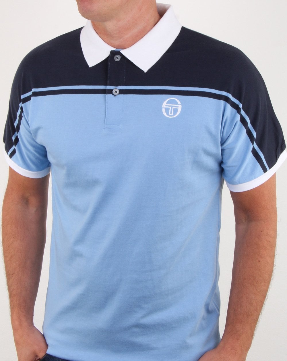 Sergio Tacchini New Young Line Polo Shirt Sky/navy