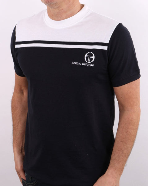 Sergio Tacchini New Young Line T Shirt Navy/White