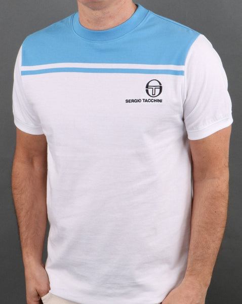 Sergio Tacchini New Young Line T Shirt White/Blue