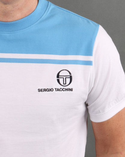 Sergio Tacchini New Young Line T Shirt White/Blue