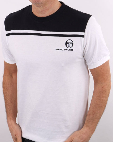 Sergio Tacchini New Young Line T Shirt White/Navy