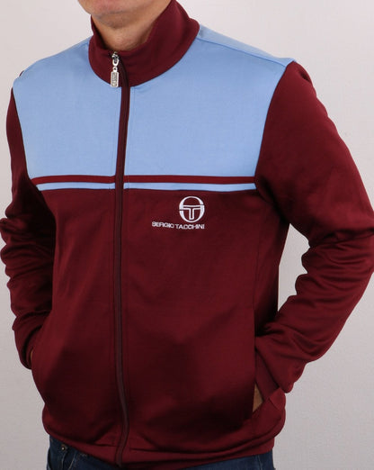 Sergio Tacchini New Young Line Track Top Claret/sky Blue