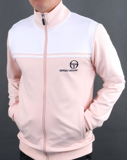 Sergio Tacchini New Young Line Track Top Pink/White