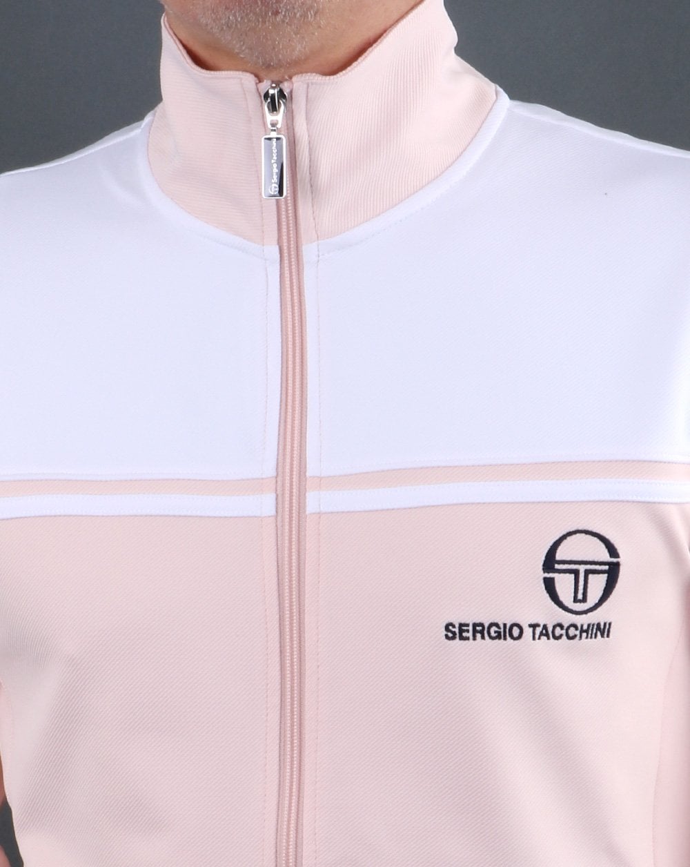 Sergio Tacchini New Young Line Track Top Pink/White