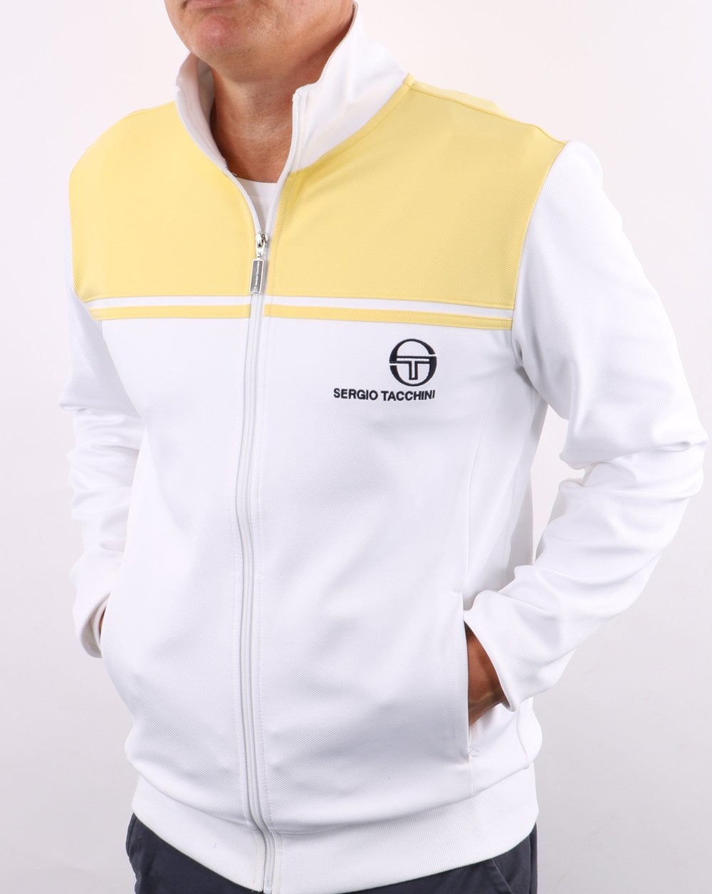 Sergio Tacchini New Young Line Track Top White/Lemon