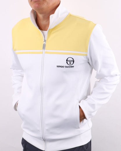 Sergio Tacchini New Young Line Track Top White/Lemon