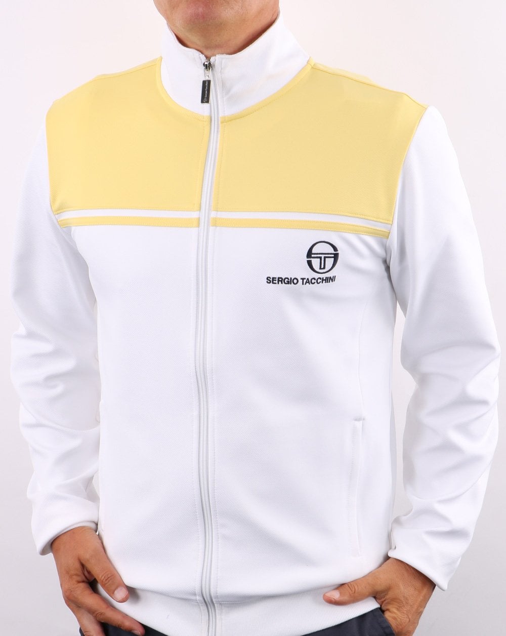 Sergio Tacchini New Young Line Track Top White/Lemon