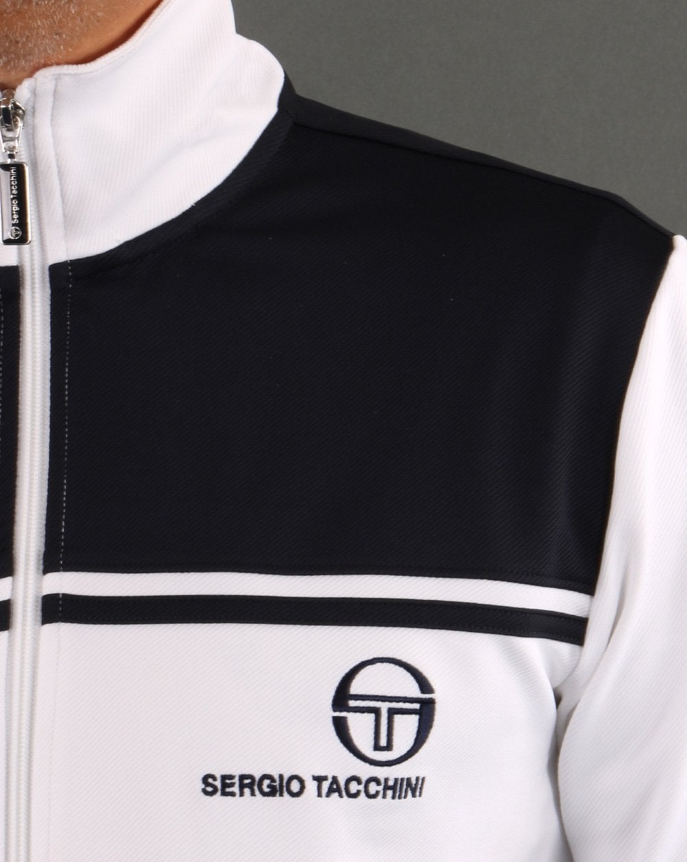 Sergio Tacchini New Young Line Track Top White Navy