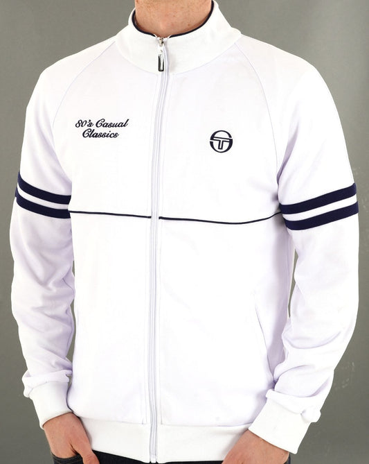 Sergio Tacchini Sergio Tacchini Orion 80sCC Track Top White Navy