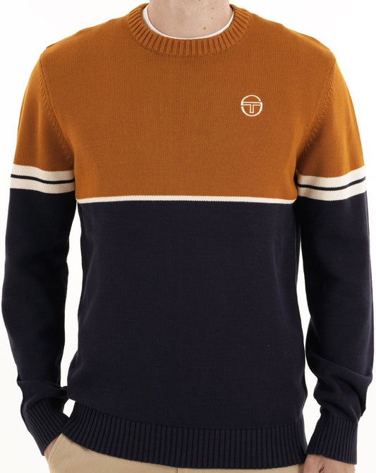 Sergio Tacchini Sergio Tacchini Orion Knit Jumper Navy / Spice