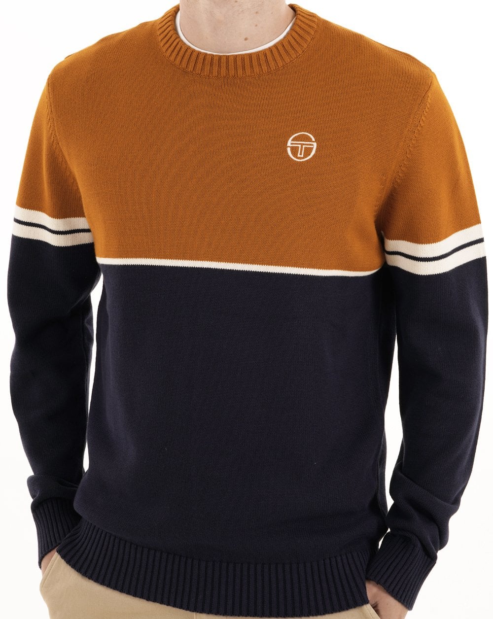 Sergio Tacchini Orion Knit Jumper Navy / Spice