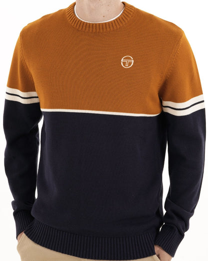Sergio Tacchini Orion Knit Jumper Navy / Spice
