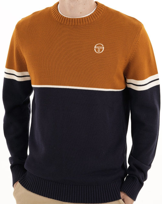 Sergio Tacchini Sergio Tacchini Orion Knit Jumper Navy / Spice