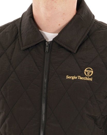 Sergio Tacchini Piola Quilted Shacket Black