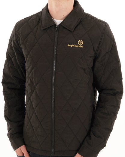 Sergio Tacchini Piola Quilted Shacket Black