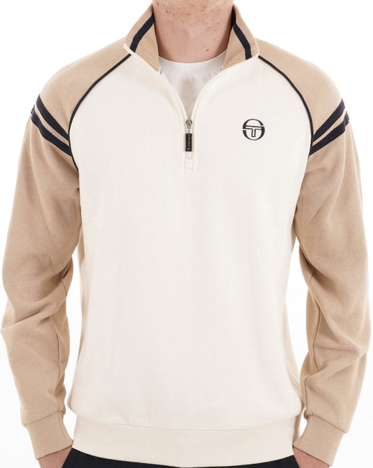 Sergio Tacchini Sergio Tacchini Retro Qtr Zip Stone Gardenia