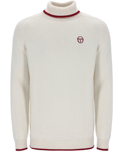 Sergio Tacchini Roll Neck Knit Gardenia - Burgundy
