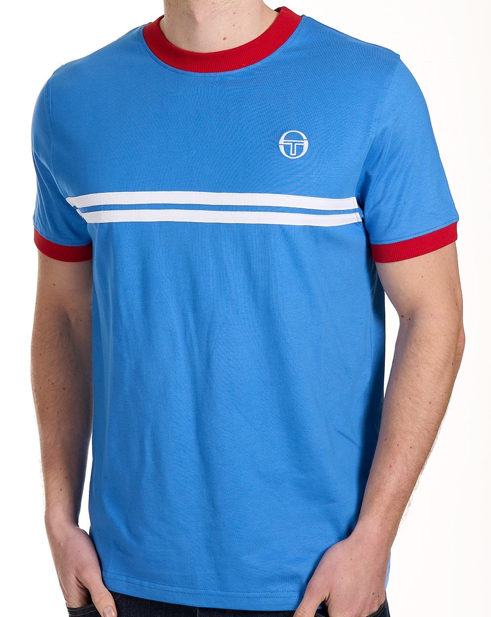 Sergio Tacchini Supermac T Shirt Blue / Red