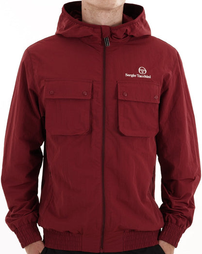 Sergio Tacchini Terrace Pocket Jacket Burgundy