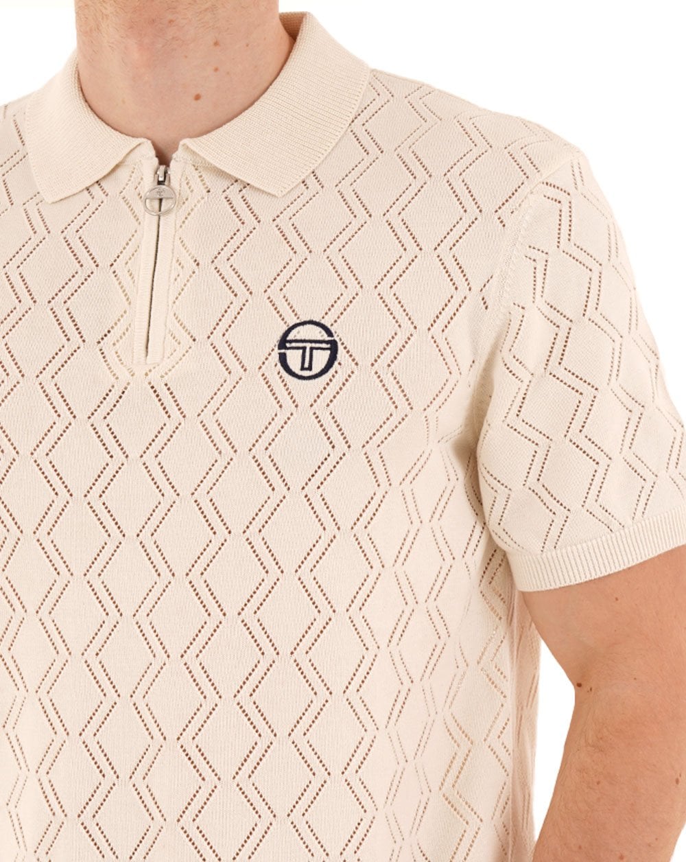 Sergio Tacchini Toren Knit Polo Gardenia