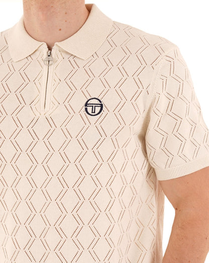 Sergio Tacchini Toren Knit Polo Gardenia