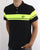 Sergio Tacchini Young Line Polo Shirt Black/Fluro