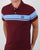 Sergio Tacchini Young Line Polo Shirt Claret/sky Blue