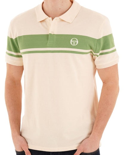 Sergio Tacchini Young Line Polo Shirt Ivory / Green