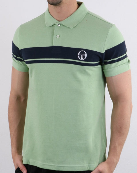 Sergio Tacchini Young Line Polo Shirt Quiet Green/navy