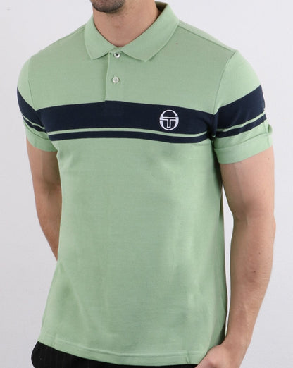 Sergio Tacchini Young Line Polo Shirt Quiet Green/navy
