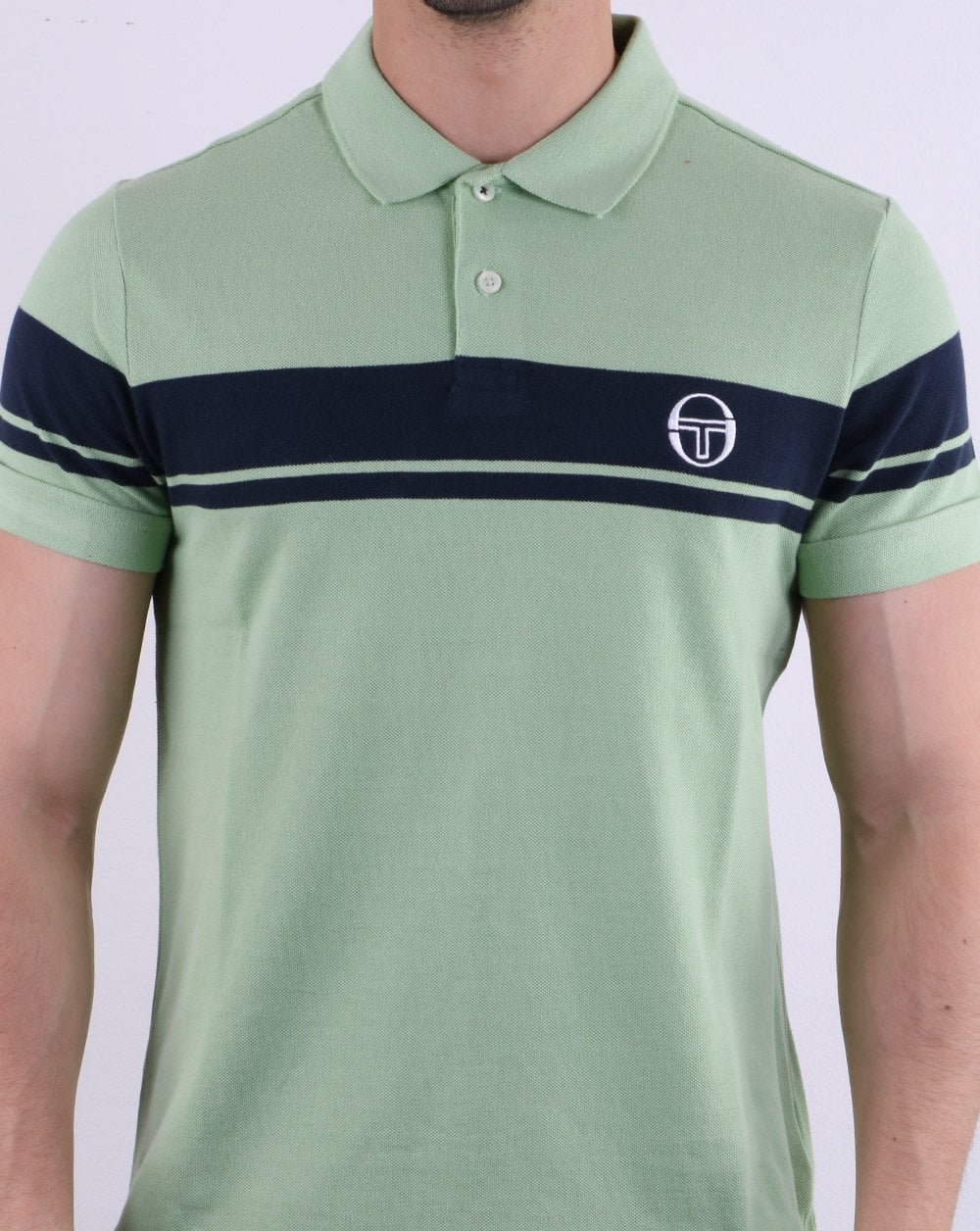 Sergio Tacchini Young Line Polo Shirt Quiet Green/navy
