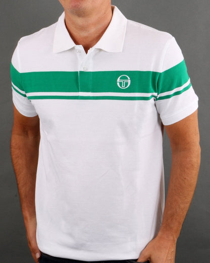 Sergio Tacchini Young Line Polo Shirt White/Green