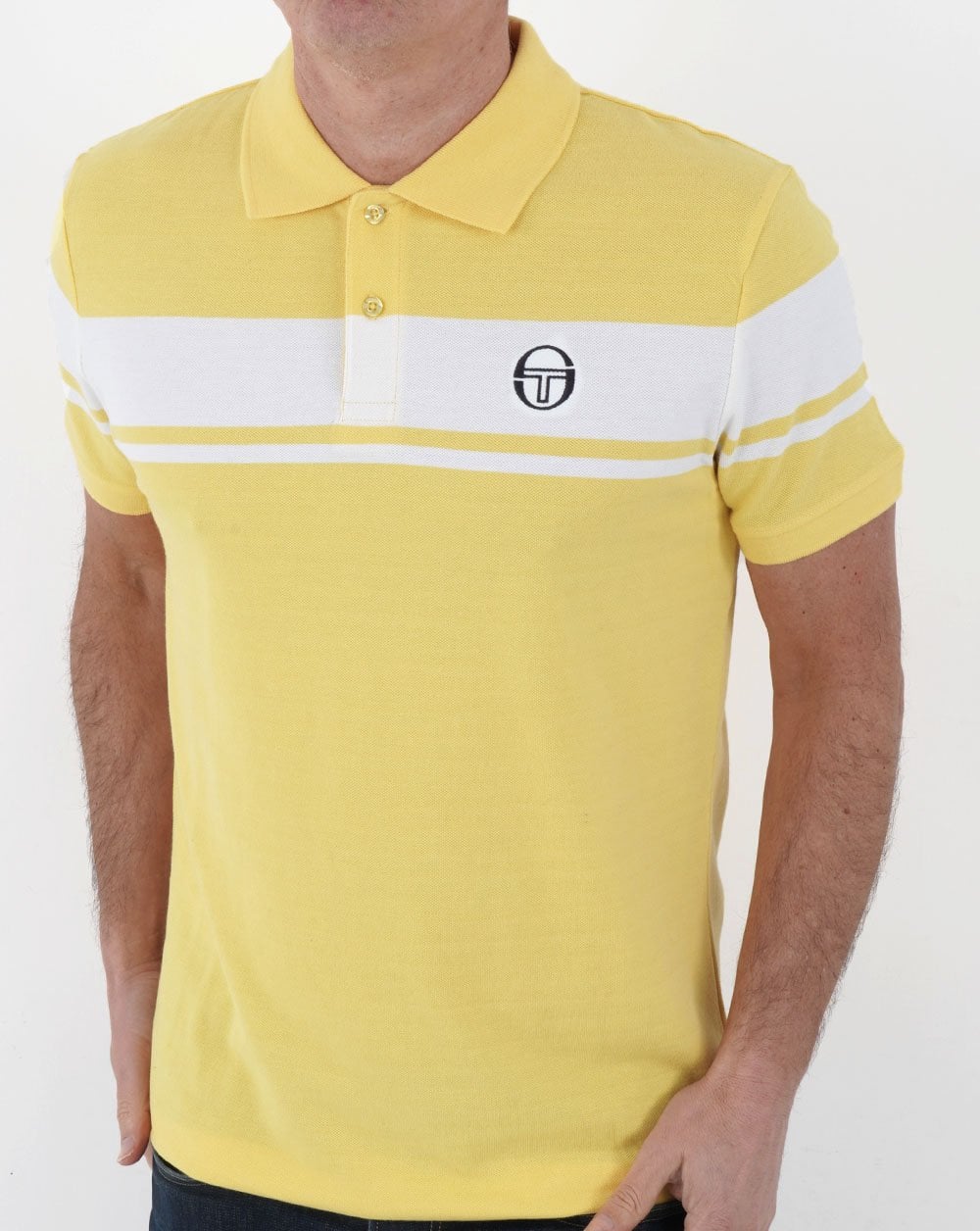 Sergio Tacchini Young Line Polo Shirt Yellow/White