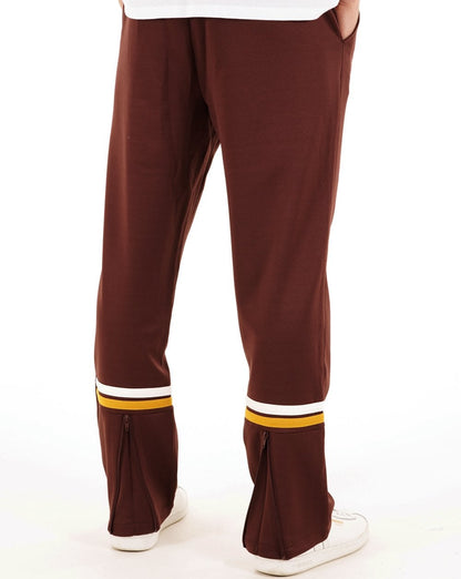 Sergio Tacchini Zip Bottom Track Pants Dark Brown