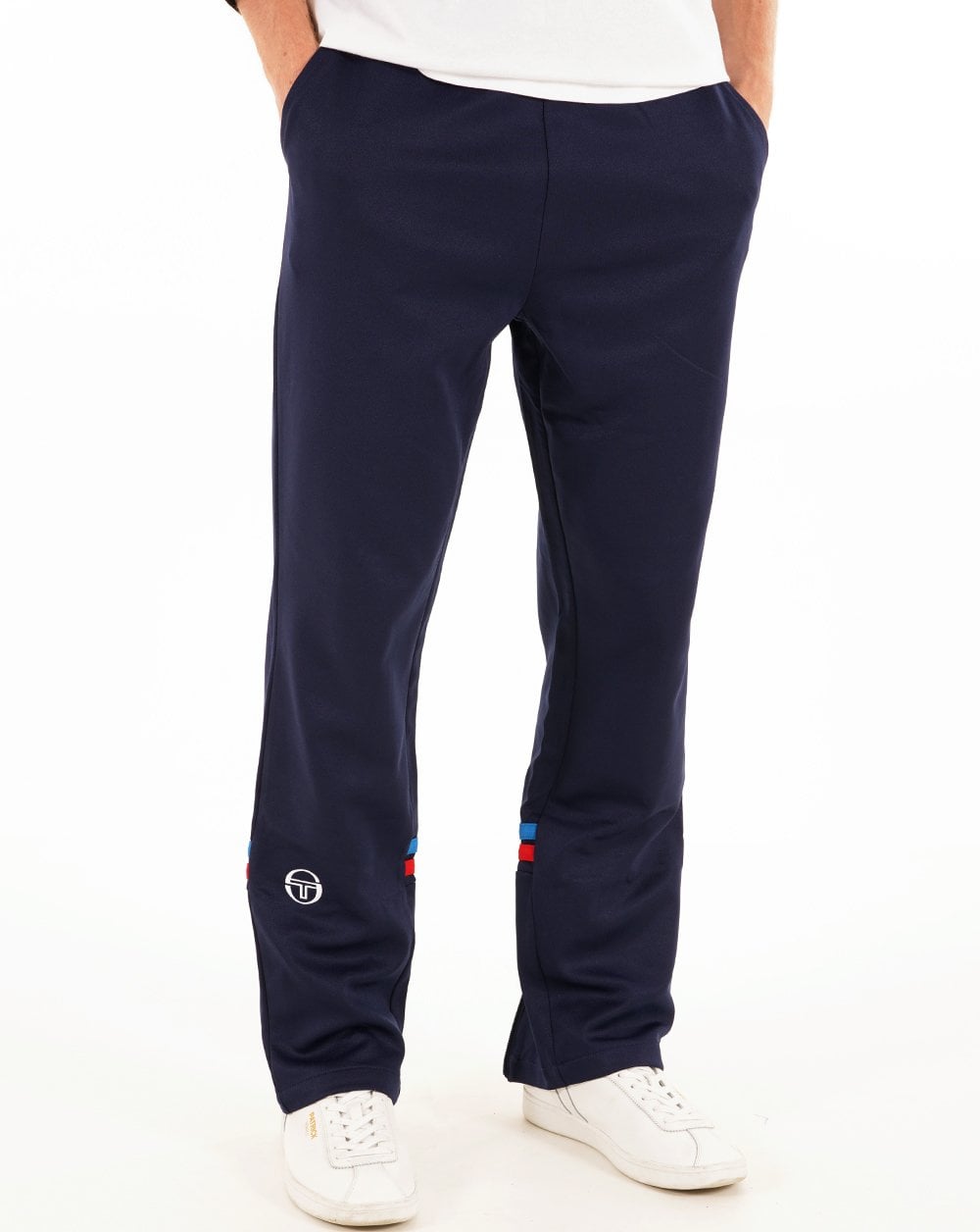 Sergio Tacchini Zip Bottom Track Pants Navy/French Blue